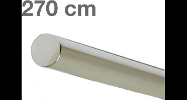 RVS Gepolijst Trapleuning 270 cm - Zonder houders