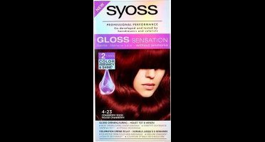 Syoss Color 4‑23 Cranberry Rood – Permanente Haarverf – Intense Rode Kleur