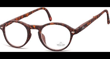 Montana Opvouwbare Leesbril Matbruin Sterkte +3,00 (box66a)