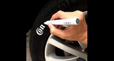 Witte Banden markeerstift - Permanent marker - bandenmarkeerstift - Wit