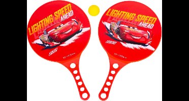 Disney Strandtennisset Cars 3-delig Rood