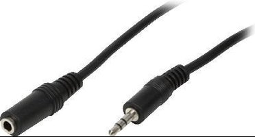 LogiLink 3.5mm - 3.5mm, 3m audio kabel Zwart