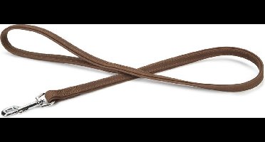 Beeztees leren looplijn Buffalo. Bruin. 100 cm x 18 mm.