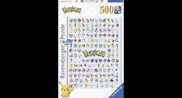 Ravensburger puzzel Eerste generatie Pokemon - legpuzzel - 500 stukjes