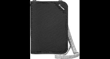Pacsafe Organizer V150 - 17 x 12.5 x 2 cm - Veelzijdige Paspoorthouder - RFID-blokkerend - Anti-diefstal - 6 Pasjes - Paspoortformaat - Polyester - Zwart