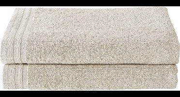 De Witte Lietaer Douchelaken Imagine Birch Beige - 70 x 140 cm - 2 stuks - Beige - Katoen