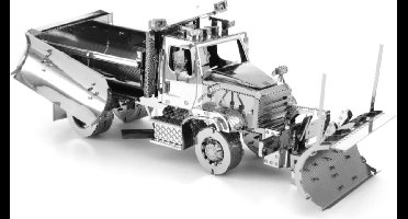 Metal Earth Freightliner 114SD vrachtwagen met sneeuwploeg - Metalen bouwpakket - 10 cm