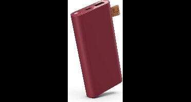 Fresh 'n Rebel - Powerbank - 6000 mAh - Usb c - 2 poorten - Ruby Red - Rood