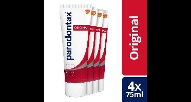 Parodontax Original Fluoride - 4 X 75 ML - Tandpasta - Voordeelverpakking