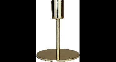 Housevitamin kandelaar / kaarsenstandaard - kaarsenhouder goud metaal - 10cm hoog