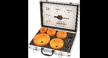 HBM 9 Delige Bi-Metaal Gatzagenset Grote Maten