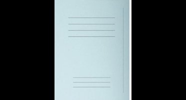FOREVER 220 PAK 50 BEDRUKTE DOSSIERMAPPEN 220G/M2 - 24X32CM VOOR A4. - LICHTBLAUW