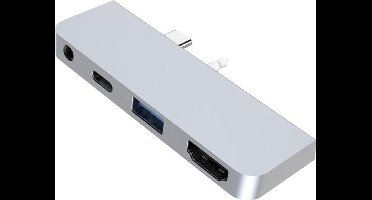 Hyper USB-C hub for Surface go - Zilver