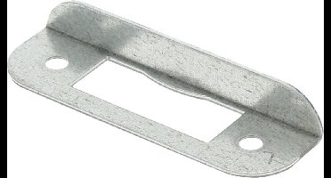 Nemef Hoeksluitplaat - afgerond - 80 x 24 x 12 mm (LxBxH/B+LIP) - staal verzinkt - HP1255