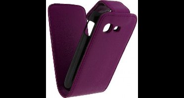 Xccess Leather Flip Case Samsung S5310 Galaxy Pocket Neo Purple