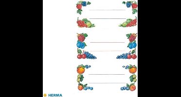 Naametiket Herma 3784 voor jampot en fruit - 12 stuks