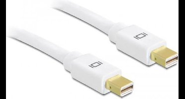 Delock - Mini DisplayPort Beeldscherm Kabel - wit - 1.5 meter