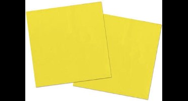 Folat - Servetten - Gele - 33x33 cm (20 stuks)