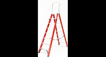 Kelfort Magazijntrap Magnus, met beugel, 2x8 treden (Prijs per stuk)