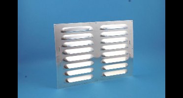 Nedco Aluminium schoepenrooster 500x350mm Bold line