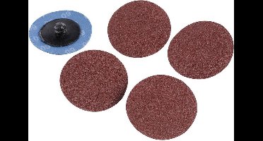 Silverline Snel - Wissel Schuurschijven Set - Ø 50 mm - Korrel 60 - 5 stuks