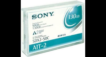 Sony SDX 2-50C - AIT 2 - 50 GB / 130 GB - for AIT e200, e390, i200, i390  AIT Library LIB 81  SDX 500, 700