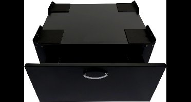 Wasmachine sokkel - verhoger - 33 cm met lade - zwart