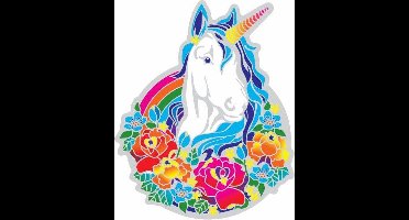 Suncatcher-sticker Magische Eenhoorn --set van 2 stuks - 14 cm - 14 cm
