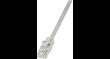 LogiLink CP1102U RJ45 Netwerkkabel, patchkabel CAT 5e U/UTP 15.00 m Grijs 1 stuk(s)