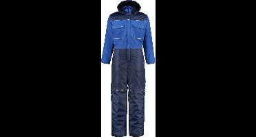 Yoworkwear Winteroverall polyester/katoen - koningsblauw/navy - maat 54