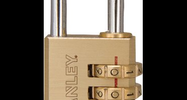 3-Digit Combination Padlock Solid Brass 30 mm