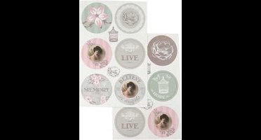 Stickers vel 9x14 cm 4div vellen