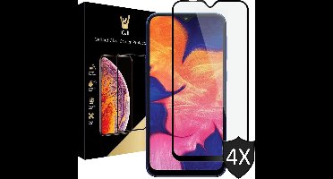 Screenprotector geschikt voor Samsung A10 - 4x FullGuard Glas Screen Protector