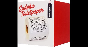 MikaMax Sudoku WC Papier -  Sudoku - Iedervel een andere Sudoku - Toiletpapier - Puzzels - Puzzel