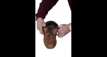 Comforthulpmiddelen Elastische schoenveters - bruin 61 cm