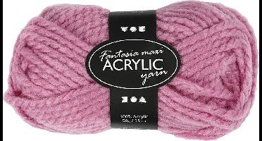 Creotime Acrylgaren Roze 35 M. 50 Gram