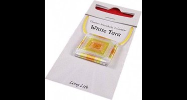 Mandala Talisman hanger White Tara Long Life - 2.5x2.5 cm - L