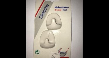 Universele handdoekhaken zelfklevend (setje van 2) Wit