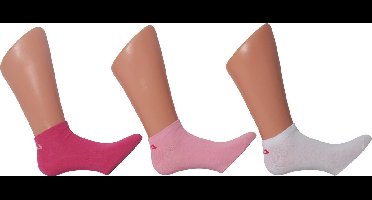 Fila - Uni - Invisible socks unisex 3-pack - Roze  - 39-42