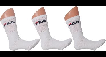 Fila - Tennis Socks 3-Pack - Witte Sportsokken - 39-42 - Wit