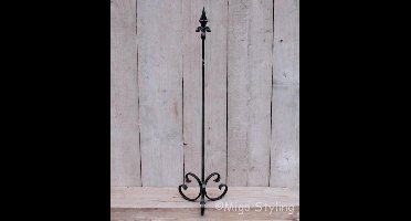 Standaard voor krans-Sierpin-Raamdecoratie-Zwart