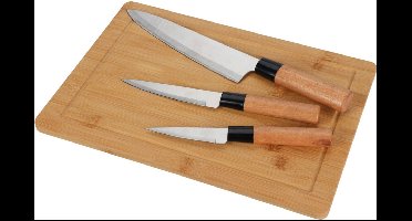 Messenset Met Snijplank - Bamboe