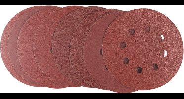 IRWIN Set Schuurschijven 25PCS excentrisch diameter 125mm met klittenband, 10x K60, 10x K80 en 5x K120.