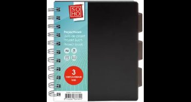 Projectboek Mini - A6 - Zwart - Gratis Verzonden