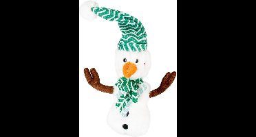 Duvoplus - Hond - Xmas Pluche Sneeuwman Leo 20x35x9cm Meerkleurig - 162160