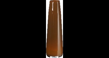 Mica Decorations Vaas Vera - 15x15x50 cm - Glas - Bruin
