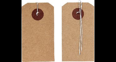 Artemio 50 kraft etiketten 3x5,5 cm