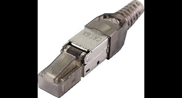 Renkforce Renkforce CAT6A veldmontagestekker RF-4538312 Stekker, recht Aantal polen 8P8C Zwart (transparant) 1 stuk(s)