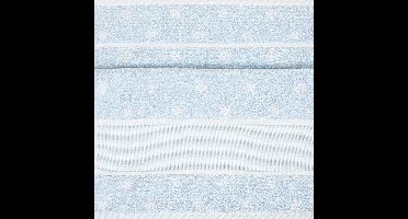 Handdoek blauw met stippen met borduurrand van Rico design 740245.18