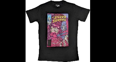 Marvel Silver Surfer - Galactus & Silver Surfer Heren T-shirt - L - Zwart